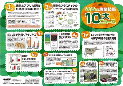 2022年農業技術10大ニュースリーフレット