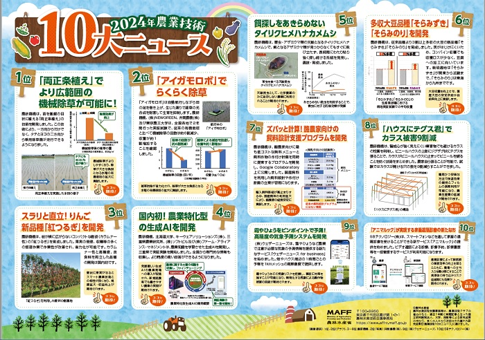 2024年農業技術10大ニュース（パンフレット）