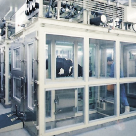 写真：呼吸試験装置