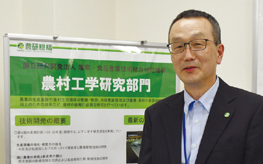 写真:農研機構の松岡直之さん